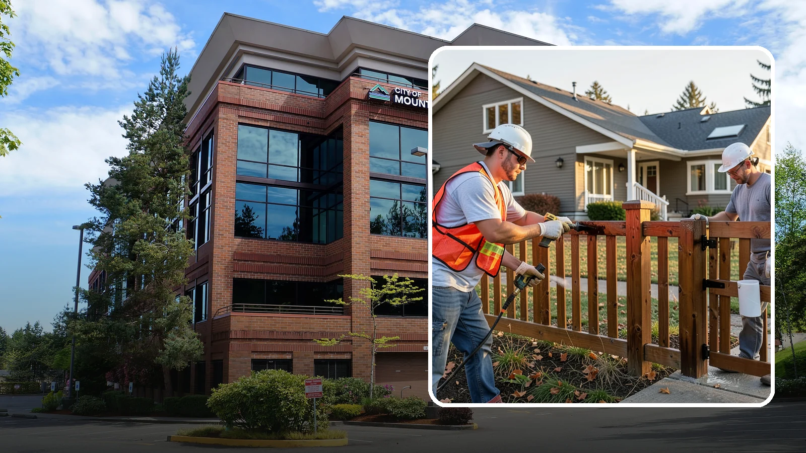 Fence Staining in Mountlake Terrace, Snohomish County, WA - Fence staining protects your wood fence from moisture, mildew, and sun-driven graying.