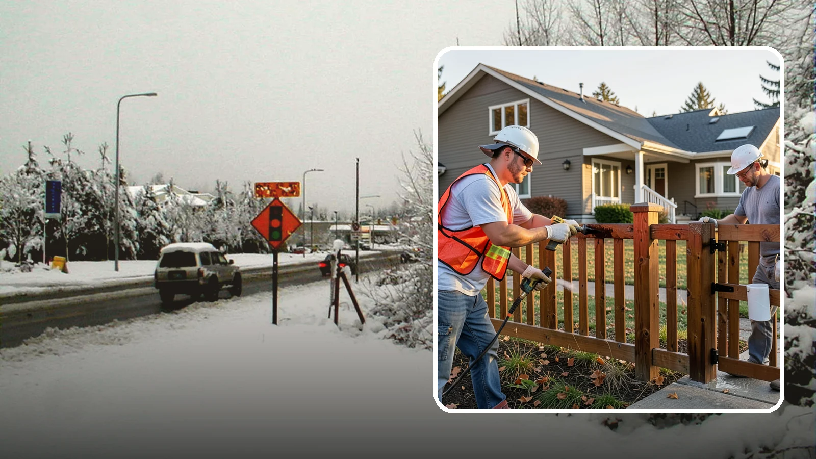 Fence Staining in Newcastle, King County, WA - Fence staining protects your wood fence from moisture, mildew, and sun-driven graying.