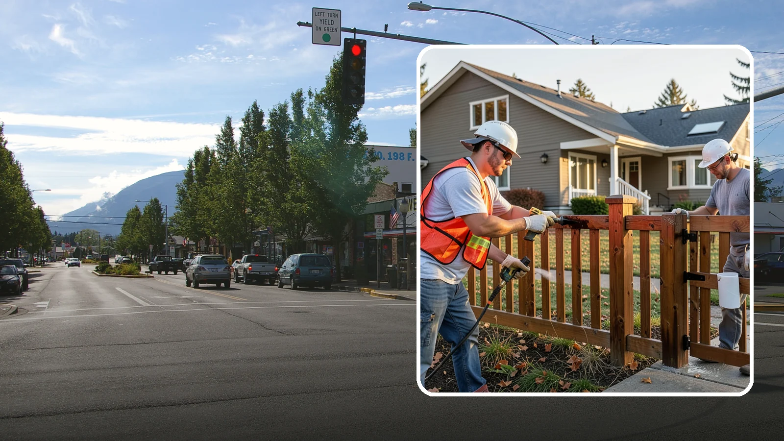 Fence Staining in North Bend, King County, WA - Fence staining protects your wood fence from moisture, mildew, and sun-driven graying.