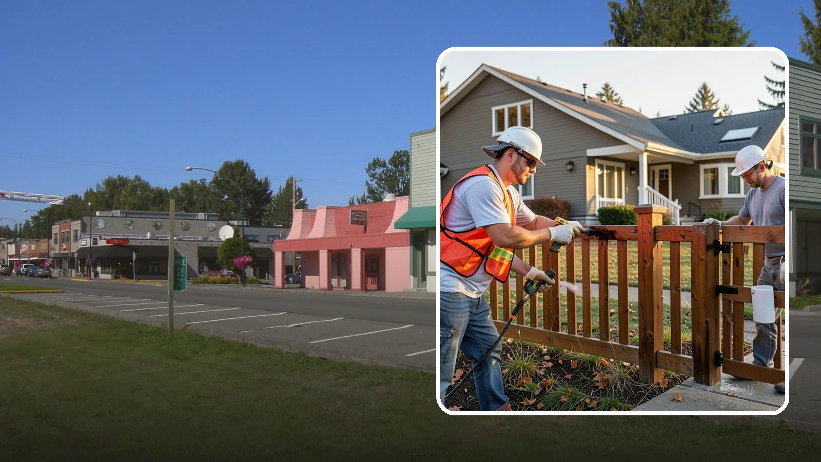 Fence Staining in Snoqualmie, King County, WA - Fence staining protects your wood fence from moisture, mildew, and sun-driven graying.