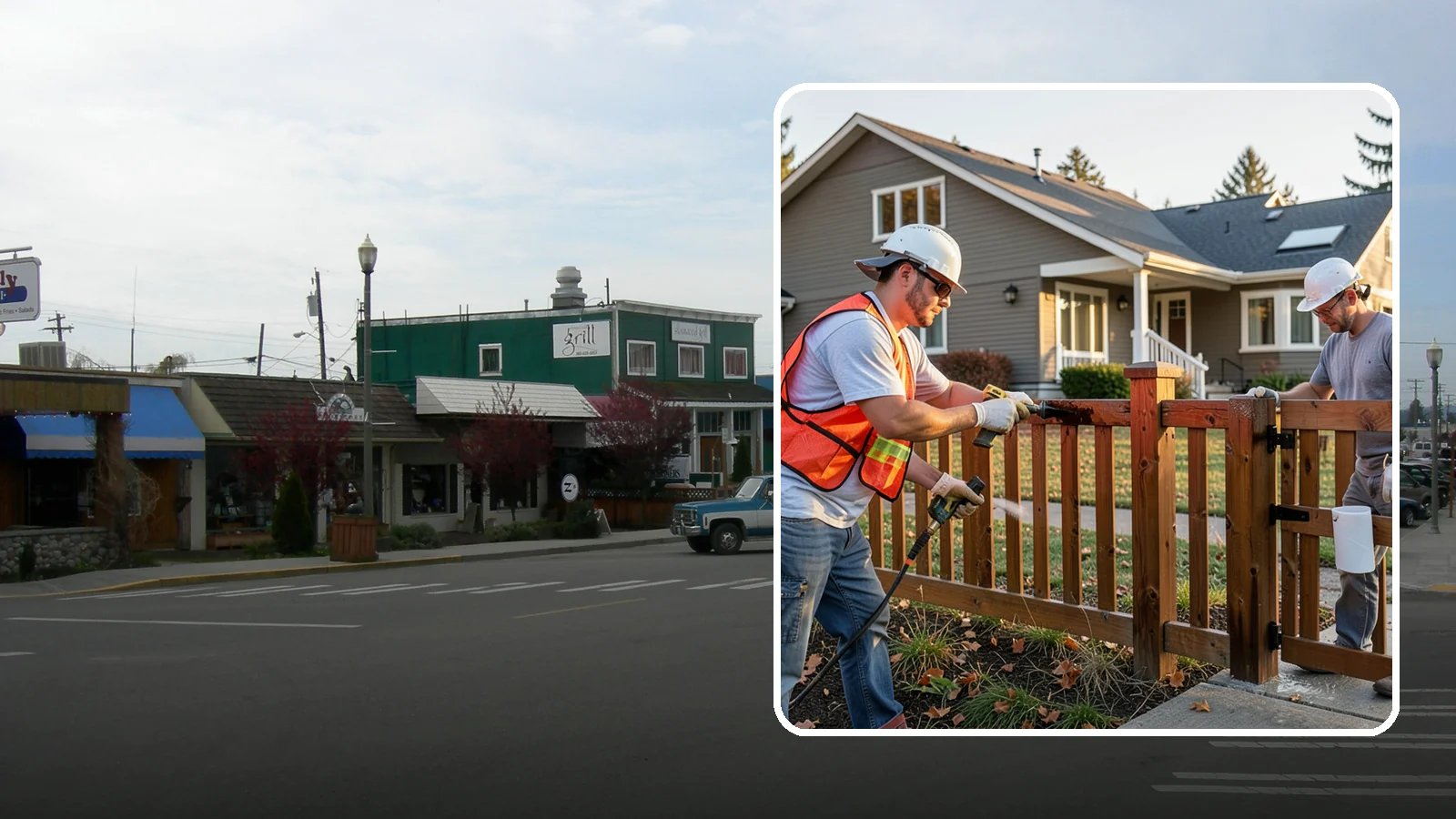 Fence Staining in Stanwood, Snohomish County, WA - Fence staining protects your wood fence from moisture, mildew, and sun-driven graying.