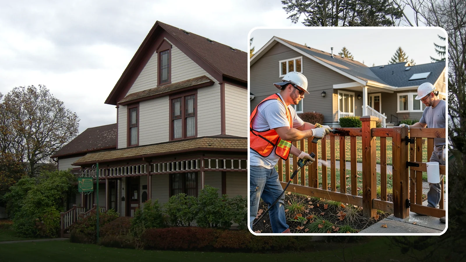 Fence Staining in Sumner, Pierce County, WA - Fence staining protects your wood fence from moisture, mildew, and sun-driven graying.