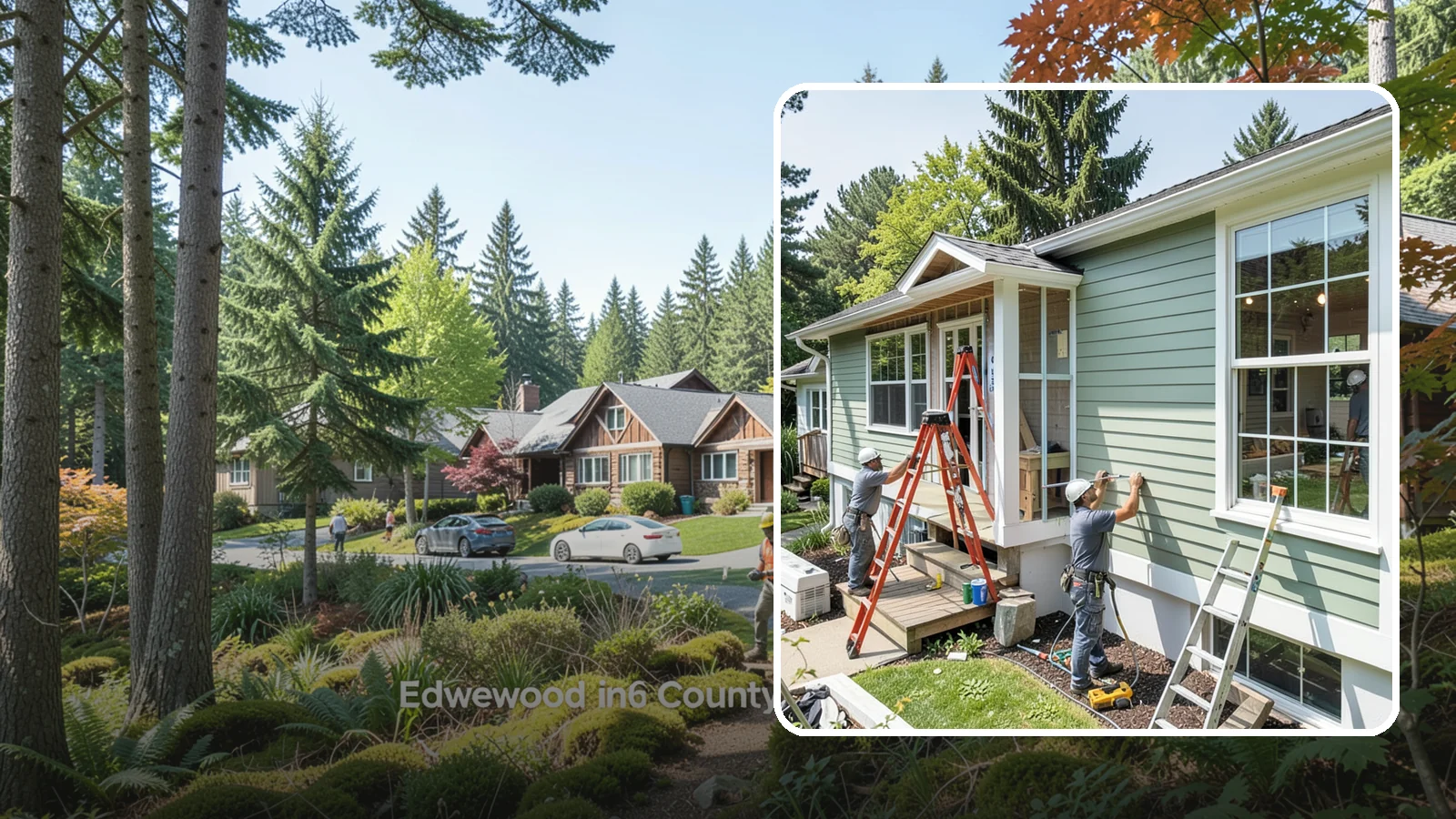 Fiber Cement Siding Installation in Edgewood, Pierce County, WA - We install fiber cement siding prized for its resistance to rot, pests, and the moisture that plagues Puget Sound exteriors.