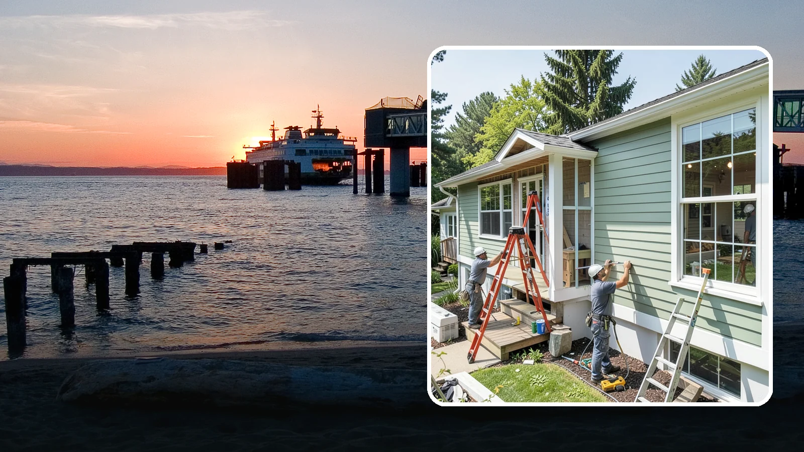 Fiber Cement Siding Installation in Edmonds, Snohomish County, WA - We install fiber cement siding prized for its resistance to rot, pests, and the moisture that plagues Puget Sound exteriors.