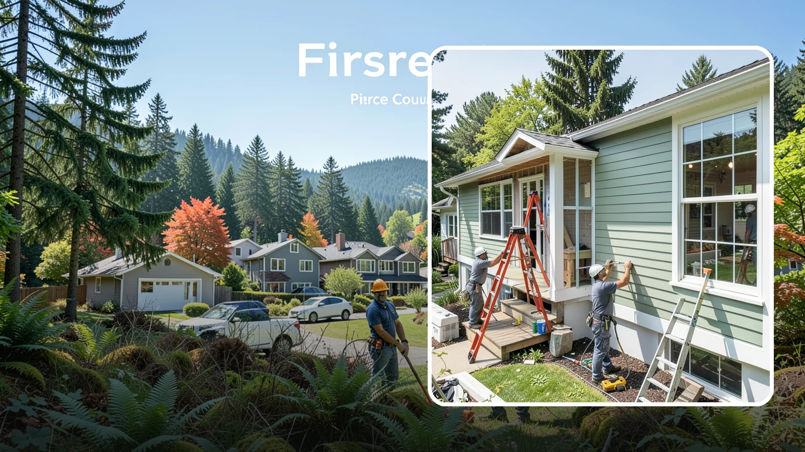 Fiber Cement Siding Installation in Fircrest, Pierce County, WA - We install fiber cement siding prized for its resistance to rot, pests, and the moisture that plagues Puget Sound exteriors.