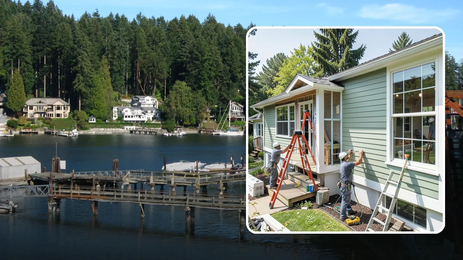 Fiber Cement Siding Installation in Gig Harbor, Pierce County, WA - We install fiber cement siding prized for its resistance to rot, pests, and the moisture that plagues Puget Sound exteriors.