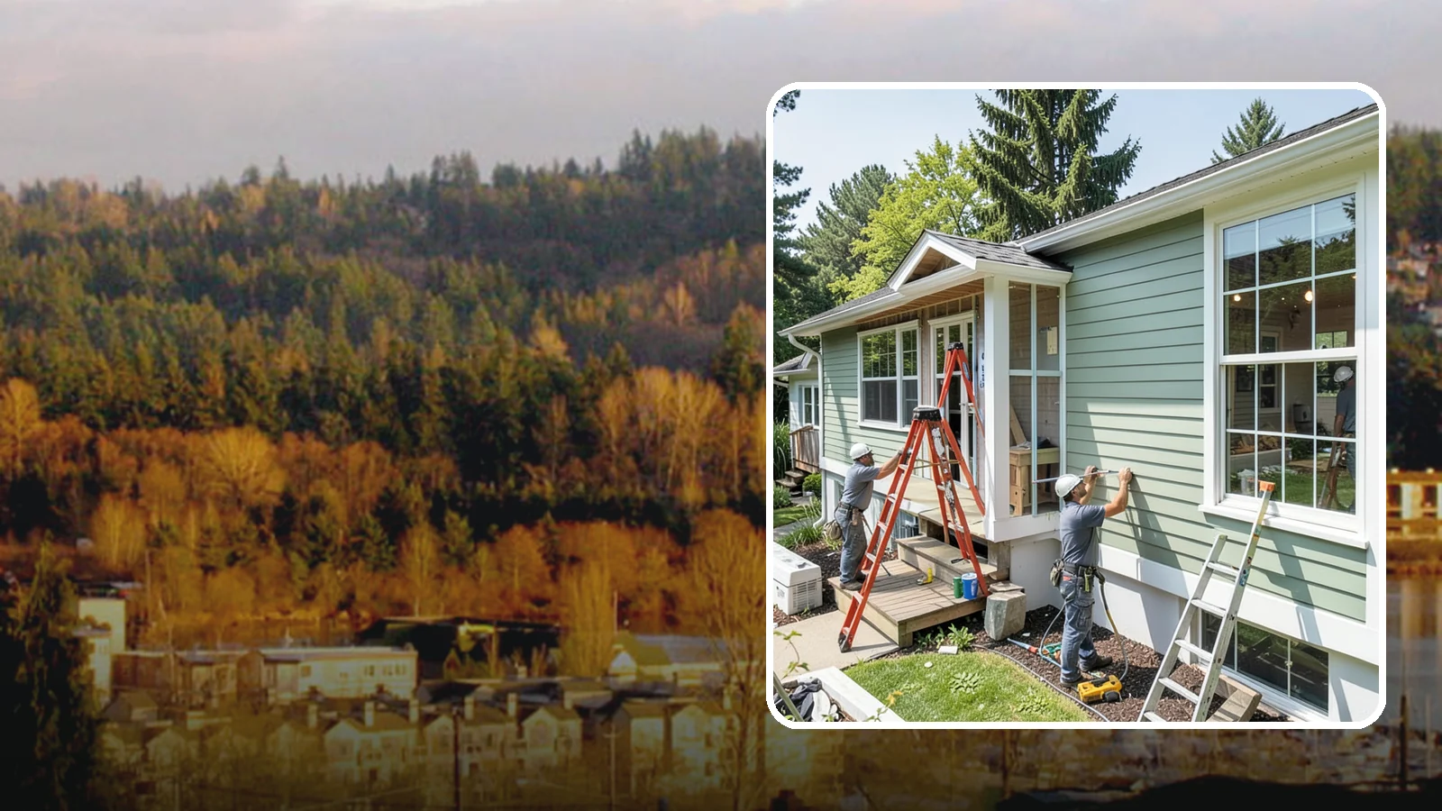 Fiber Cement Siding Installation in Kenmore, King County, WA - We install fiber cement siding prized for its resistance to rot, pests, and the moisture that plagues Puget Sound exteriors.