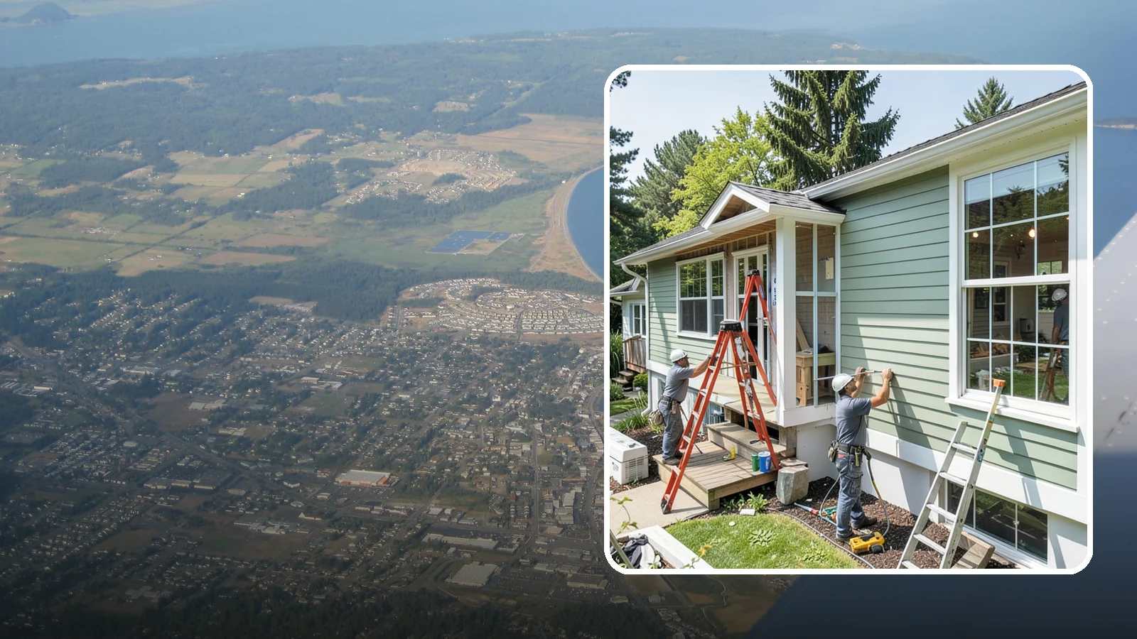 Fiber Cement Siding Installation in Oak Harbor, Island County, WA - We install fiber cement siding prized for its resistance to rot, pests, and the moisture that plagues Puget Sound exteriors.