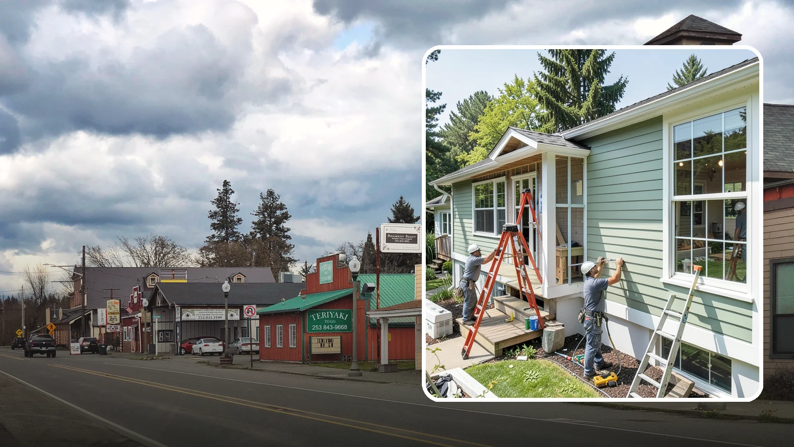 Fiber Cement Siding Installation in Roy, Pierce County, WA - We install fiber cement siding prized for its resistance to rot, pests, and the moisture that plagues Puget Sound exteriors.