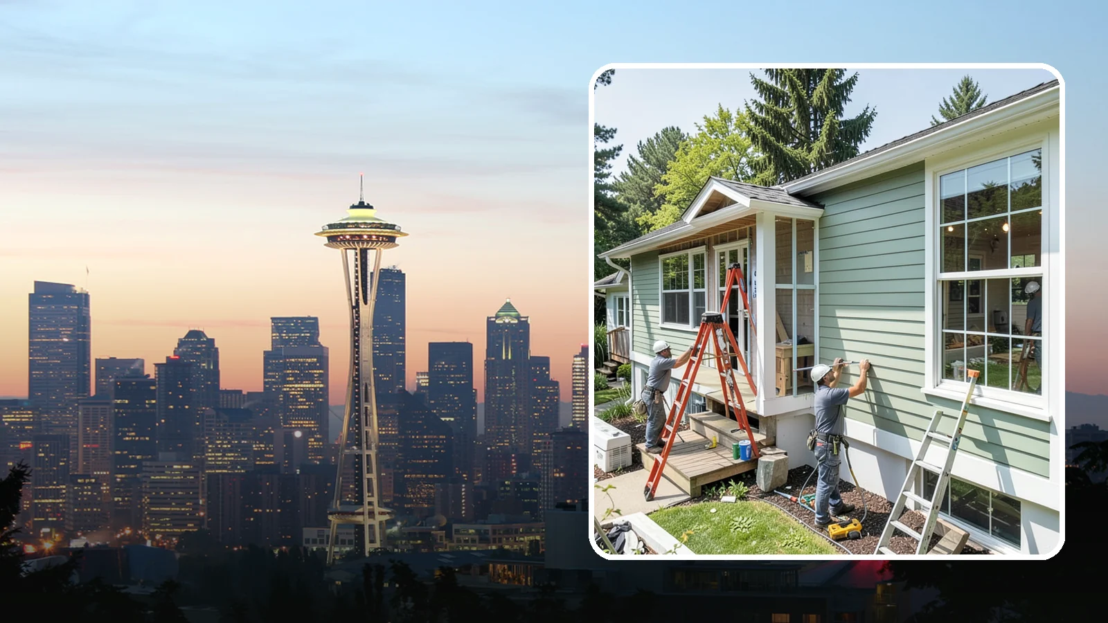 Fiber Cement Siding Installation in Seattle, King County, WA - We install fiber cement siding prized for its resistance to rot, pests, and the moisture that plagues Puget Sound exteriors.