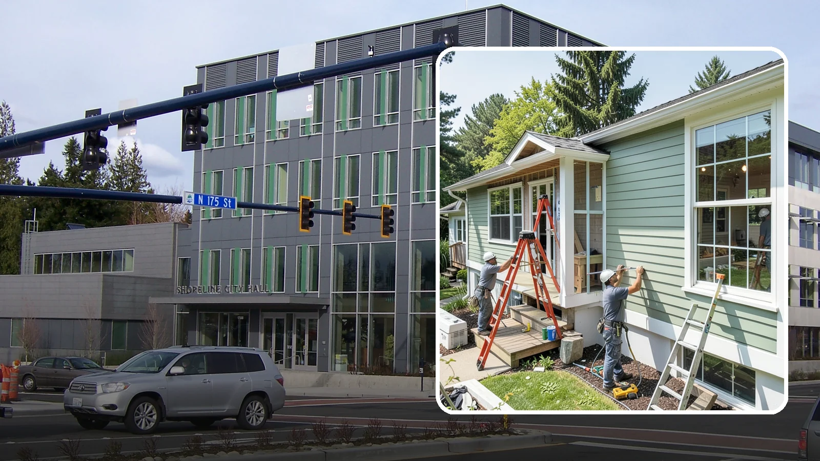 Fiber Cement Siding Installation in Shoreline, King County, WA - We install fiber cement siding prized for its resistance to rot, pests, and the moisture that plagues Puget Sound exteriors.