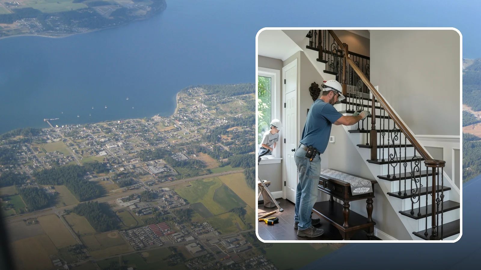 Finish Carpentry in Coupeville, Island County, WA - Precise interior finish carpentry that adds the crisp, tailored details that make a Western Washington home feel complete.