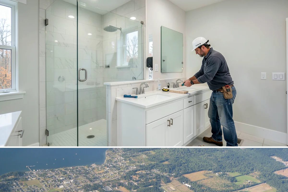 Finish Carpentry in Coupeville, Island County, WA - Interior finish carpentry runs comfortably year-round in Western Washington, making it a productive choice during the wet fall...