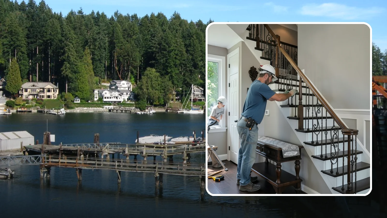 Finish Carpentry in Gig Harbor, Pierce County, WA - Precise interior finish carpentry that adds the crisp, tailored details that make a Western Washington home feel complete.