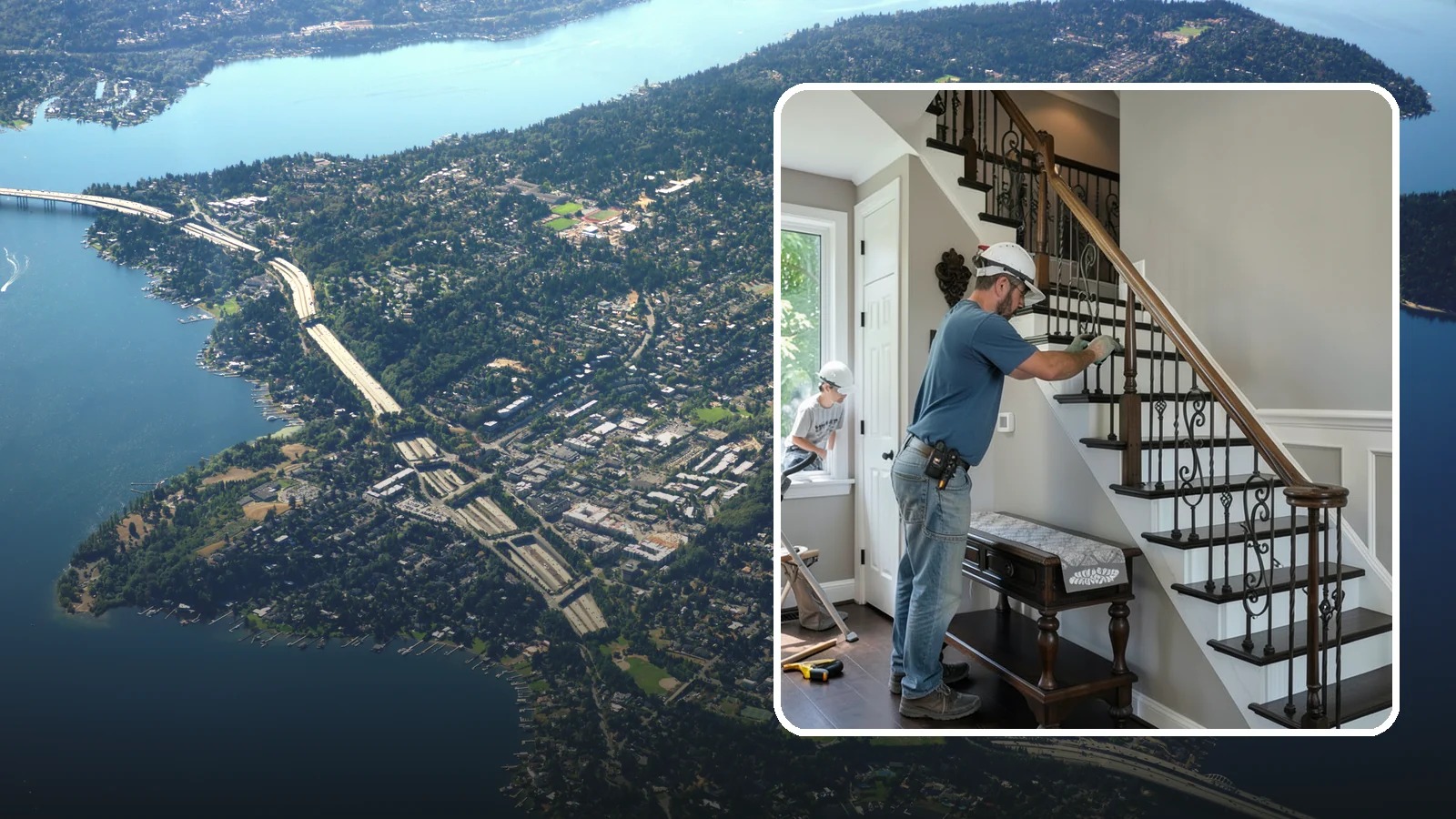 Finish Carpentry in Mercer Island, King County, WA - Precise interior finish carpentry that adds the crisp, tailored details that make a Western Washington home feel complete.