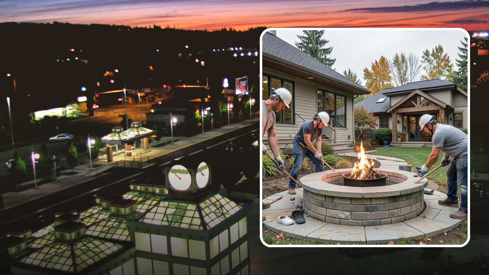 Fire Pit Construction in Auburn, King County, WA - A permanent stone or gas fire pit that turns your yard into a year-round gathering spot.