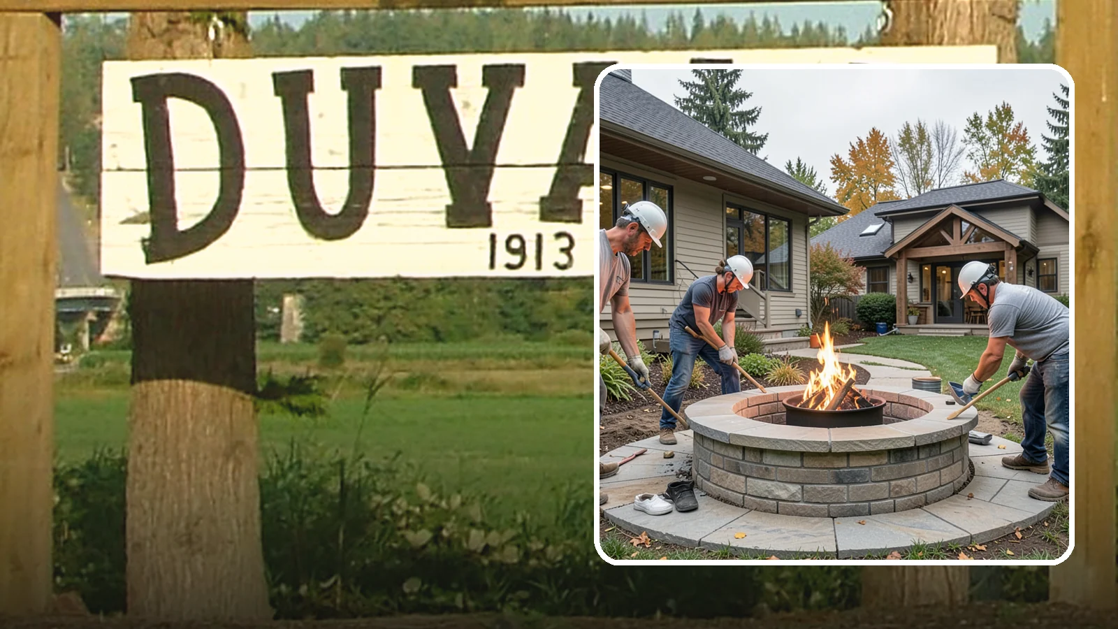 Fire Pit Construction in Duvall, King County, WA - A permanent stone or gas fire pit that turns your yard into a year-round gathering spot.