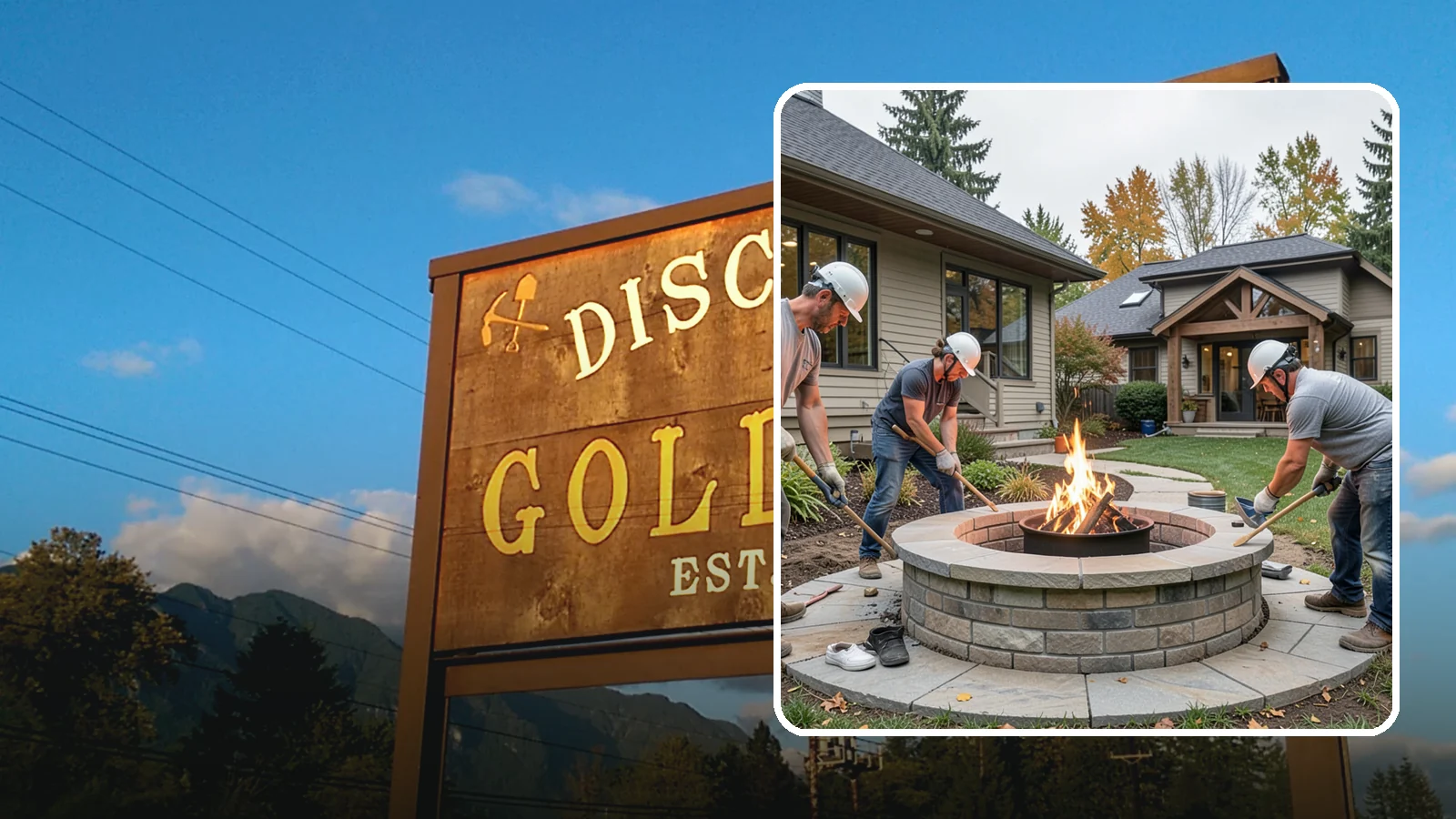 Fire Pit Construction in Gold Bar, Snohomish County, WA - A permanent stone or gas fire pit that turns your yard into a year-round gathering spot.