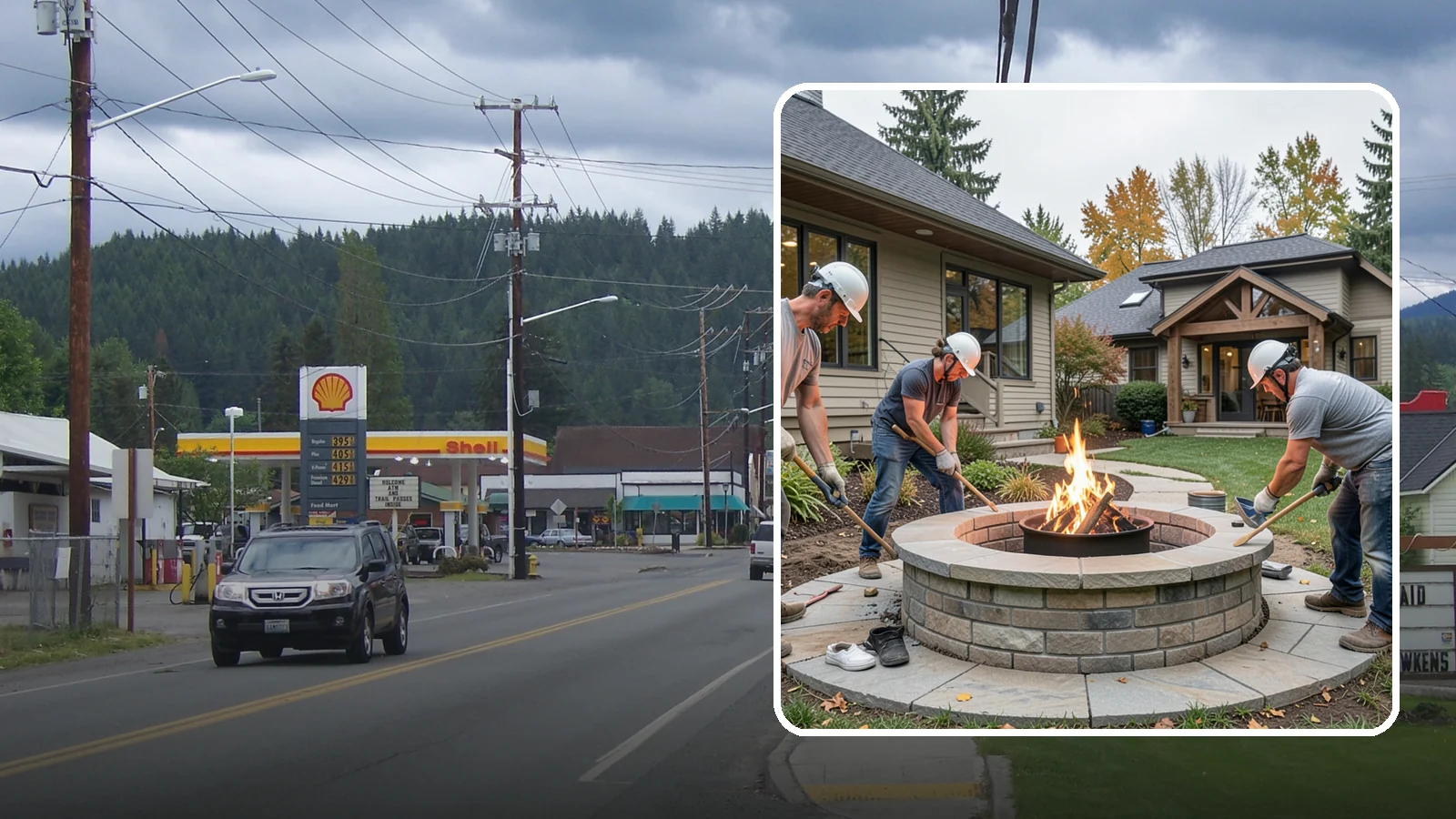 Fire Pit Construction in Granite Falls, Snohomish County, WA - A permanent stone or gas fire pit that turns your yard into a year-round gathering spot.