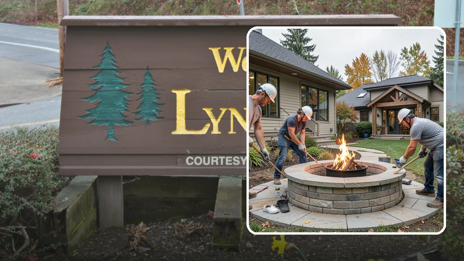 Fire Pit Construction in Lynnwood, Snohomish County, WA - A permanent stone or gas fire pit that turns your yard into a year-round gathering spot.