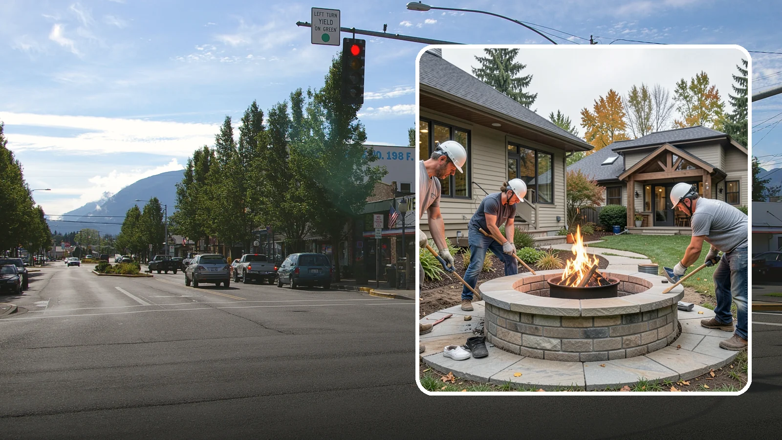 Fire Pit Construction in North Bend, King County, WA - A permanent stone or gas fire pit that turns your yard into a year-round gathering spot.