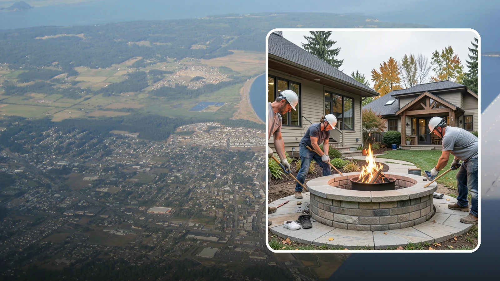 Fire Pit Construction in Oak Harbor, Island County, WA - A permanent stone or gas fire pit that turns your yard into a year-round gathering spot.