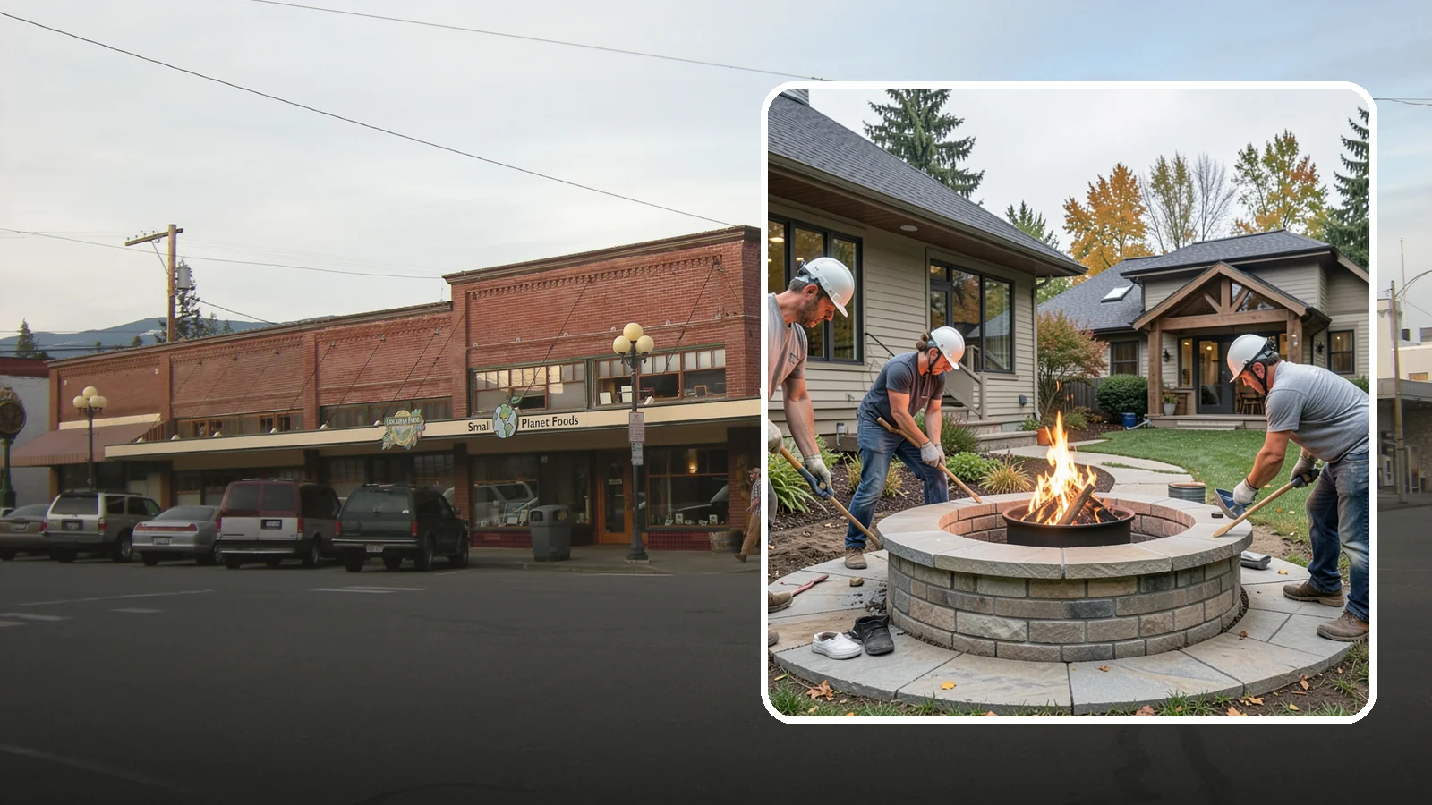 Fire Pit Construction in Sedro-Woolley, Skagit County, WA - A permanent stone or gas fire pit that turns your yard into a year-round gathering spot.