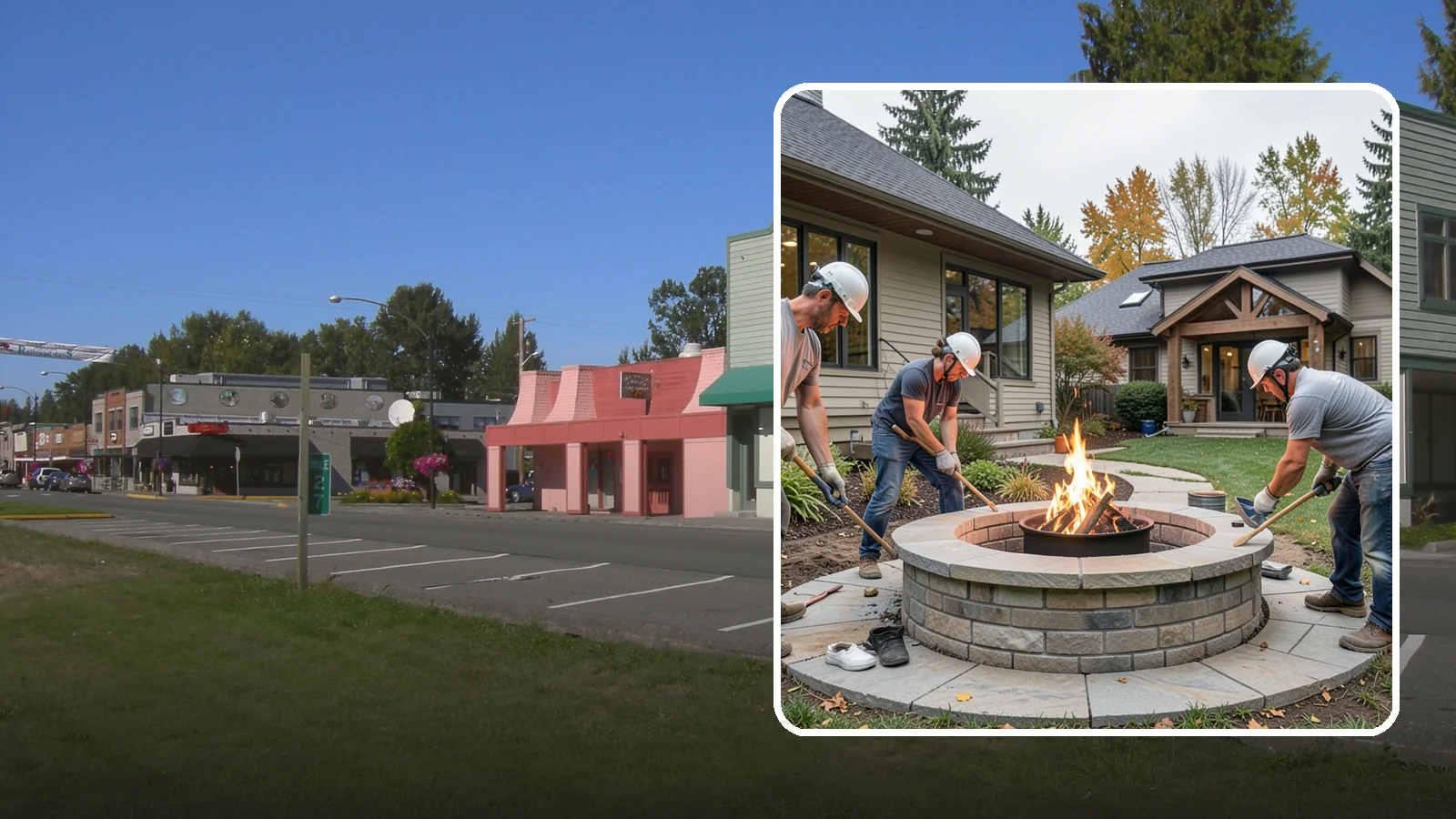Fire Pit Construction in Snoqualmie, King County, WA - A permanent stone or gas fire pit that turns your yard into a year-round gathering spot.