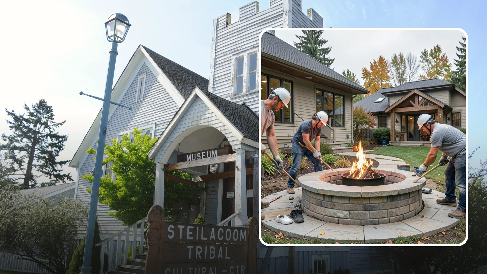 Fire Pit Construction in Steilacoom, Pierce County, WA - A permanent stone or gas fire pit that turns your yard into a year-round gathering spot.