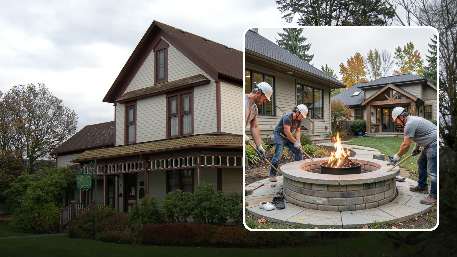 Fire Pit Construction in Sumner, Pierce County, WA - A permanent stone or gas fire pit that turns your yard into a year-round gathering spot.