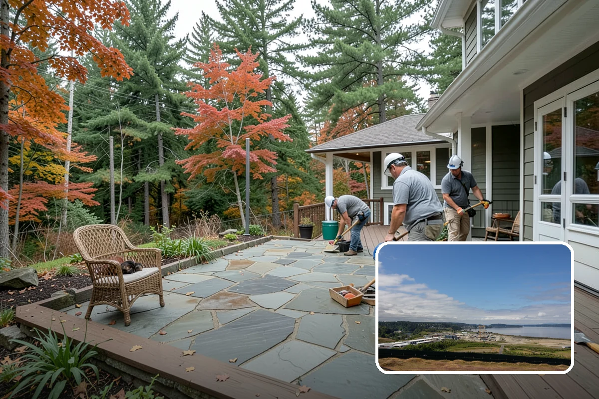 Fire Pit Construction in University Place, Pierce County, WA - Adds cozy warmth and gathering appeal