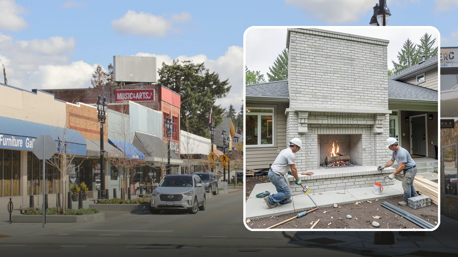 Fireplace Construction in Bothell, King County, WA - Custom-built fireplaces engineered for safe, code-compliant warmth and lasting appeal.