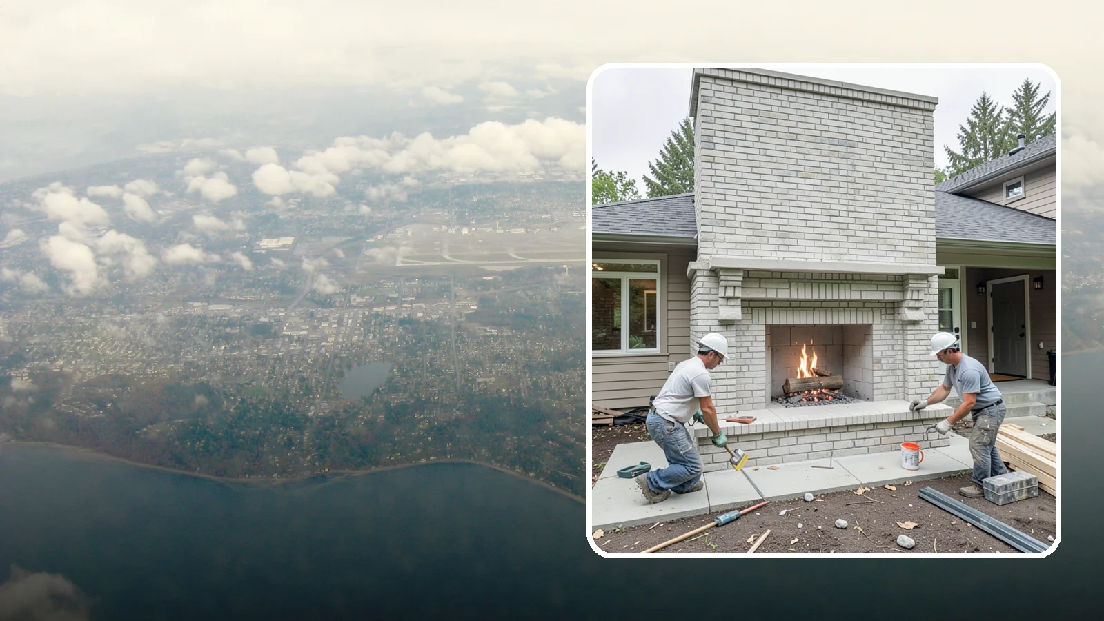 Fireplace Construction in Burien, King County, WA - Custom-built fireplaces engineered for safe, code-compliant warmth and lasting appeal.