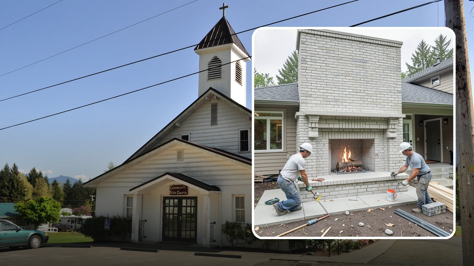 Fireplace Construction in Concrete, Skagit County, WA - Custom-built fireplaces engineered for safe, code-compliant warmth and lasting appeal.
