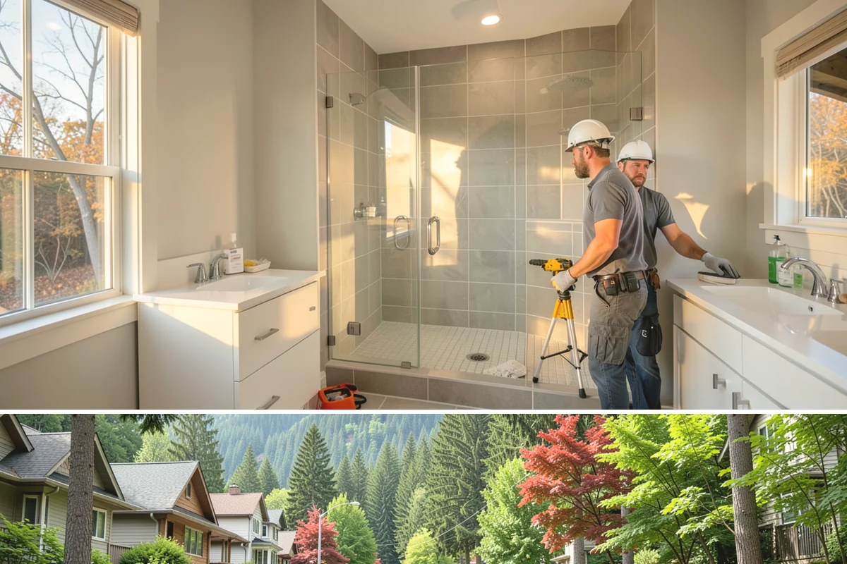 Fireplace Construction in Darrington, Snohomish County, WA - Many homeowners plan fireplace construction in late summer so it is finished and ready before the cold, wet season arrives.