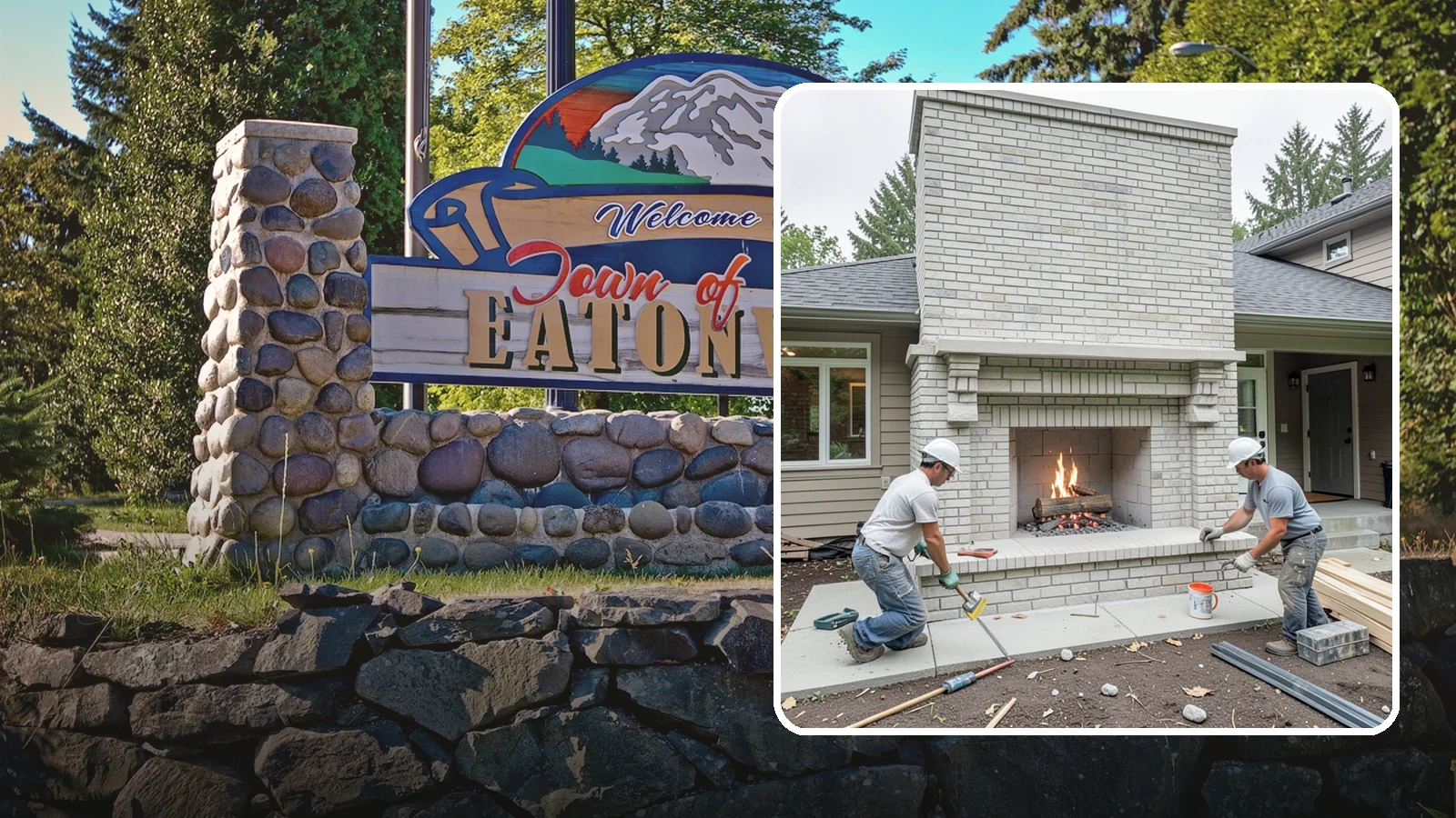 Fireplace Construction in Eatonville, Pierce County, WA - Custom-built fireplaces engineered for safe, code-compliant warmth and lasting appeal.