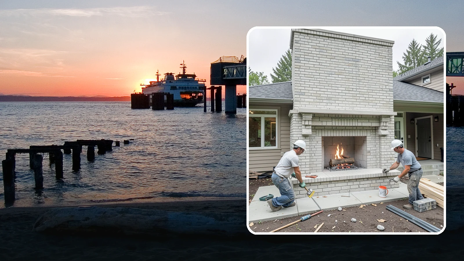 Fireplace Construction in Edmonds, Snohomish County, WA - Custom-built fireplaces engineered for safe, code-compliant warmth and lasting appeal.