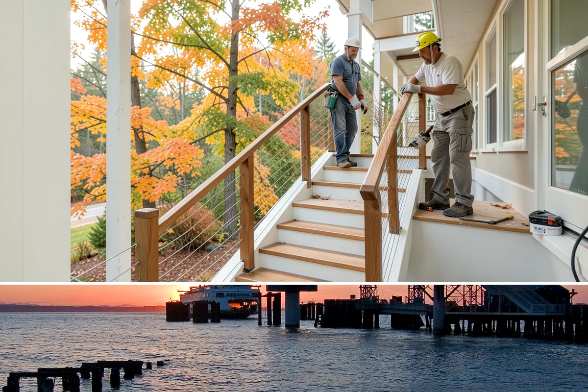 Fireplace Construction in Edmonds, Snohomish County, WA - Many homeowners plan fireplace construction in late summer so it is finished and ready before the cold, wet season arrives.