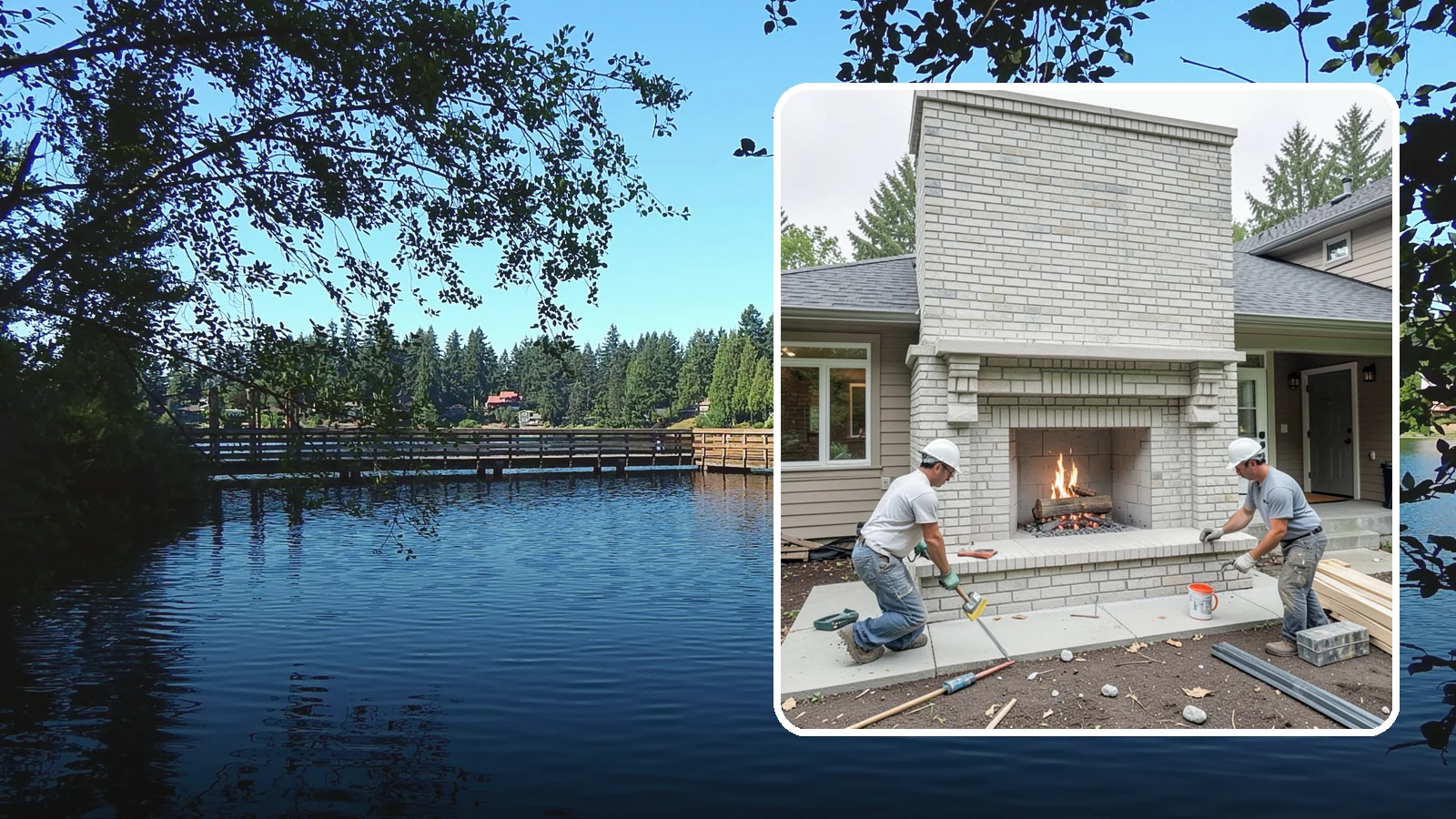 Fireplace Construction in Federal Way, King County, WA - Custom-built fireplaces engineered for safe, code-compliant warmth and lasting appeal.
