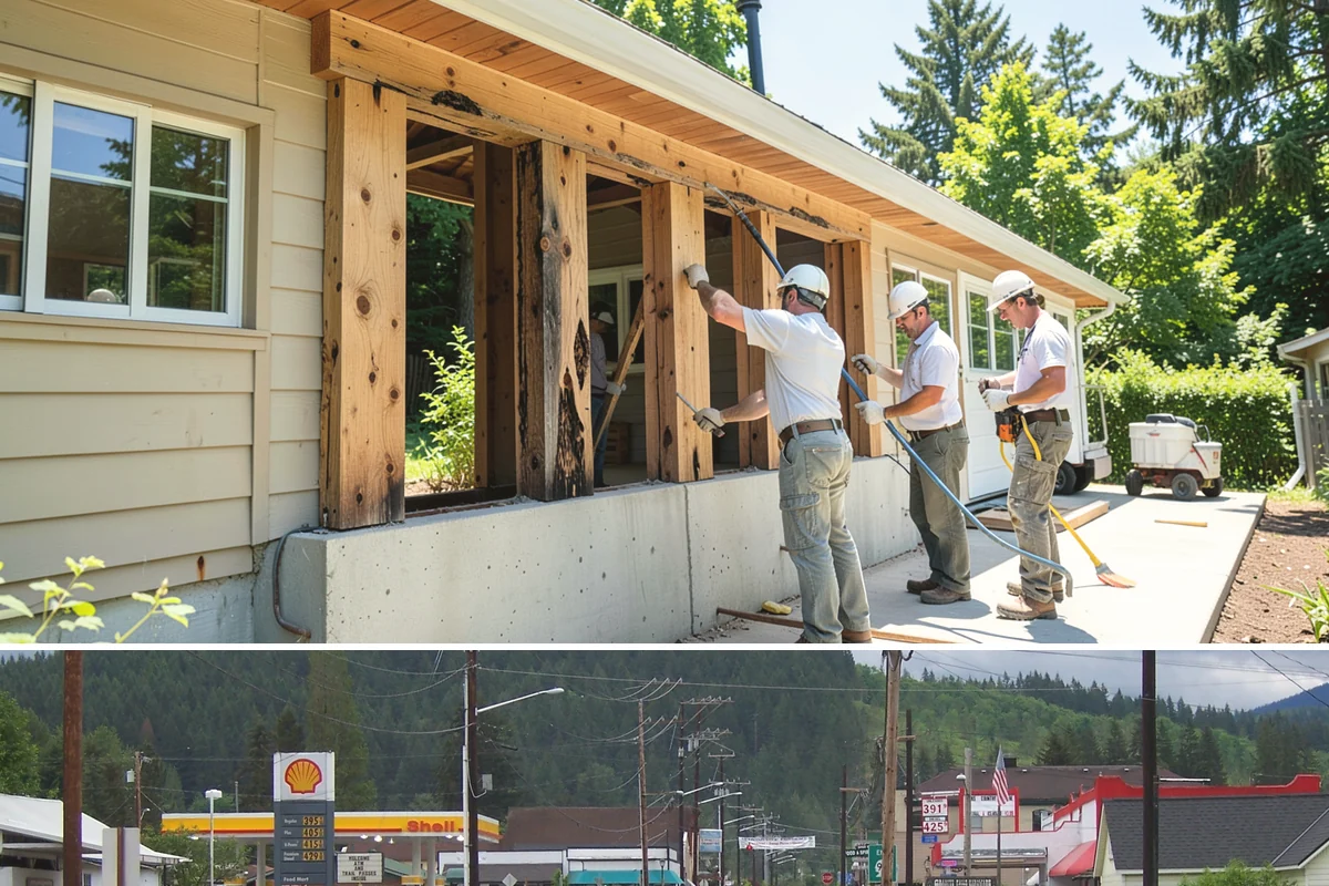 Fireplace Construction in Granite Falls, Snohomish County, WA - Many homeowners plan fireplace construction in late summer so it is finished and ready before the cold, wet season arrives.