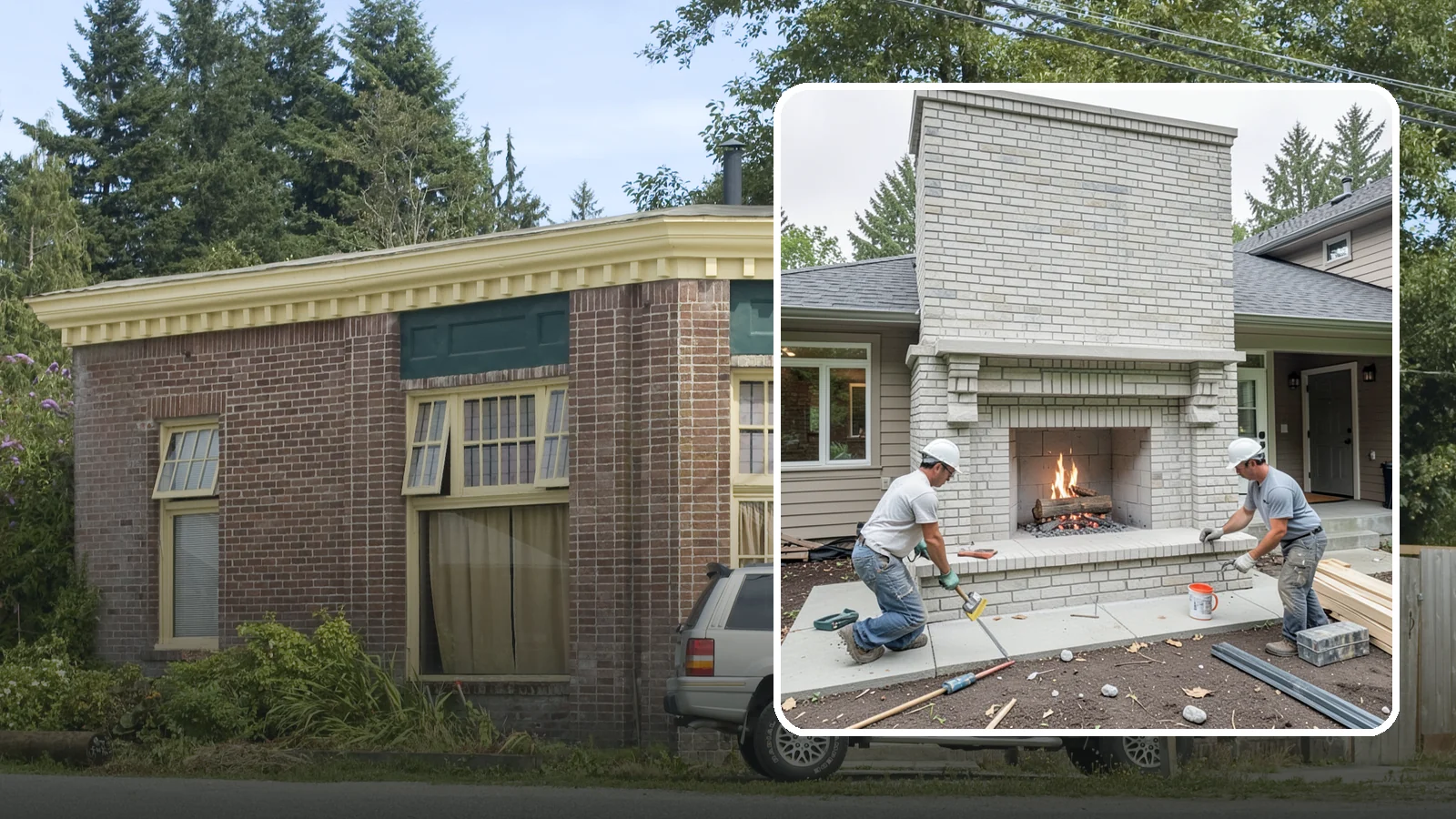 Fireplace Construction in Hamilton, Skagit County, WA - Custom-built fireplaces engineered for safe, code-compliant warmth and lasting appeal.