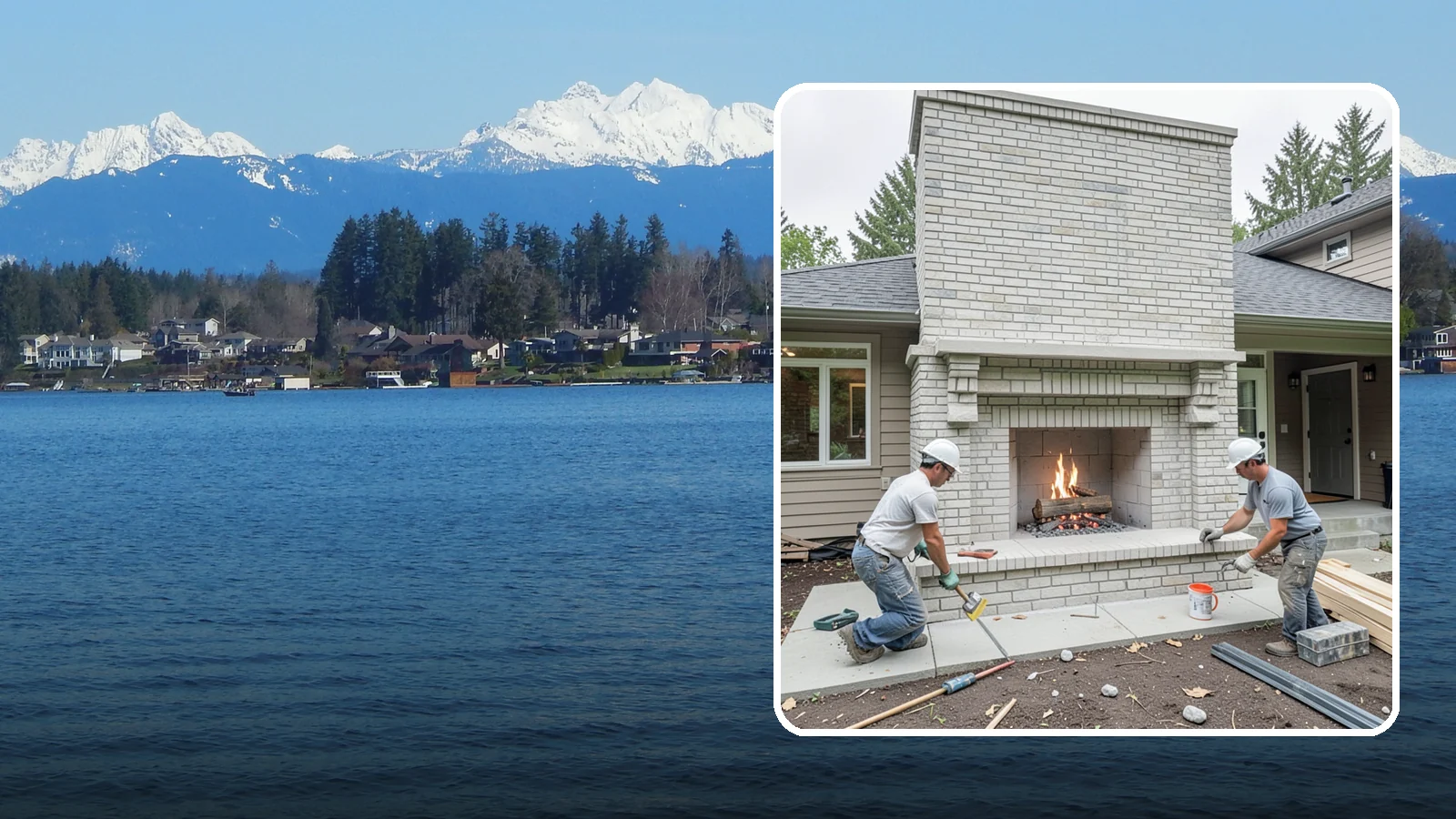 Fireplace Construction in Lake Stevens, Snohomish County, WA - Custom-built fireplaces engineered for safe, code-compliant warmth and lasting appeal.