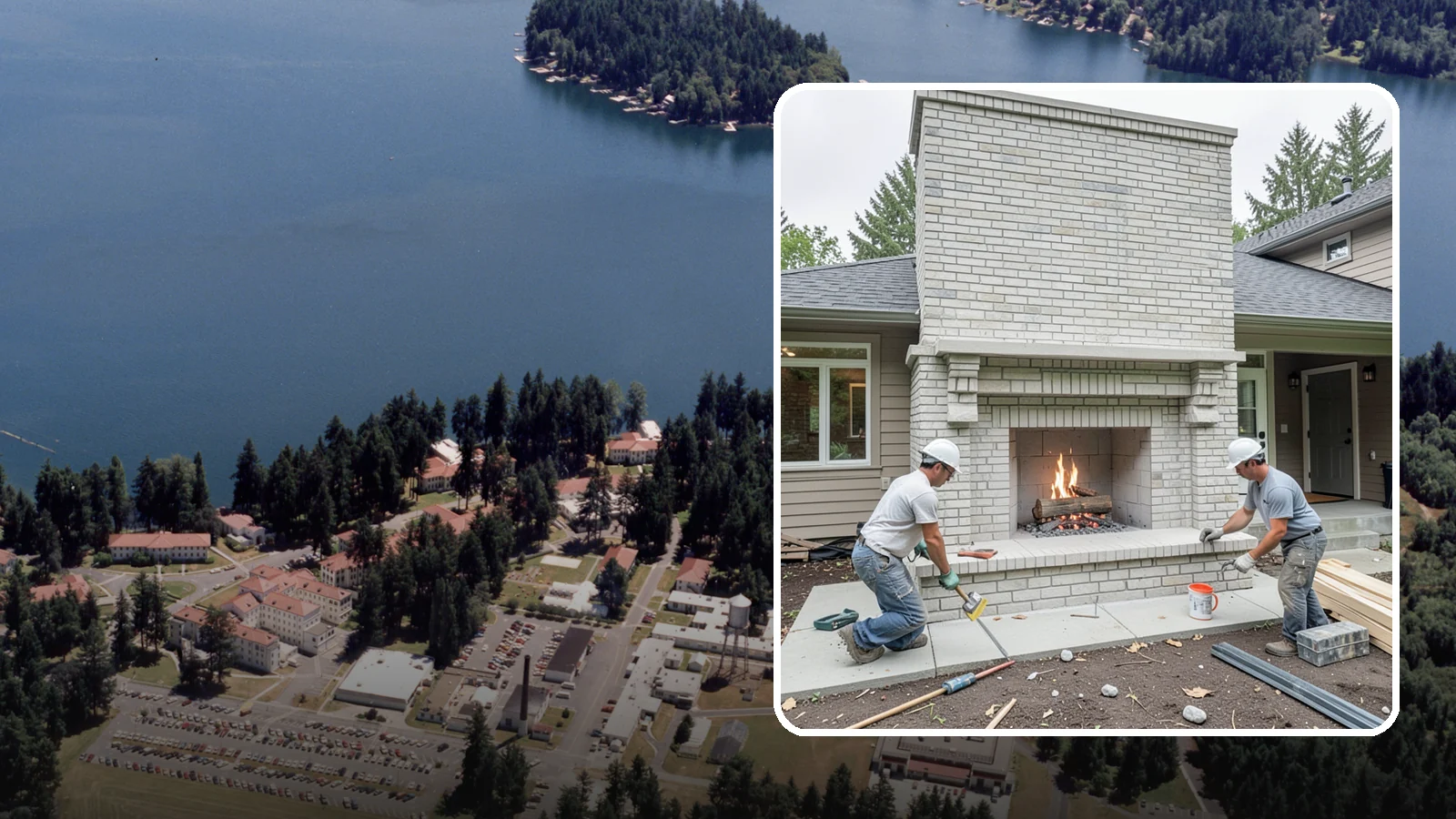 Fireplace Construction in Lakewood, Pierce County, WA - Custom-built fireplaces engineered for safe, code-compliant warmth and lasting appeal.