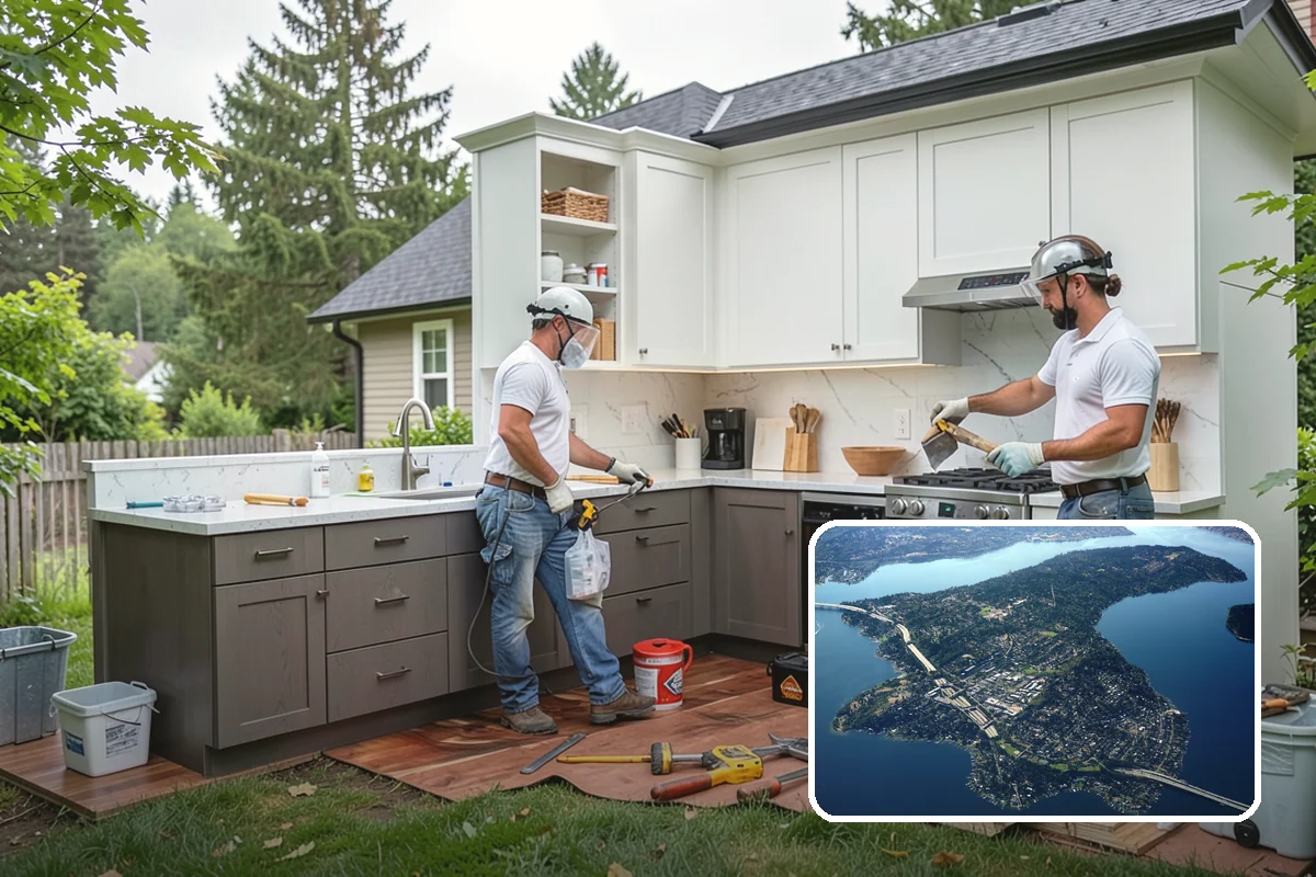 Fireplace Construction in Mercer Island, King County, WA - Permitted, code-compliant construction from the ground up