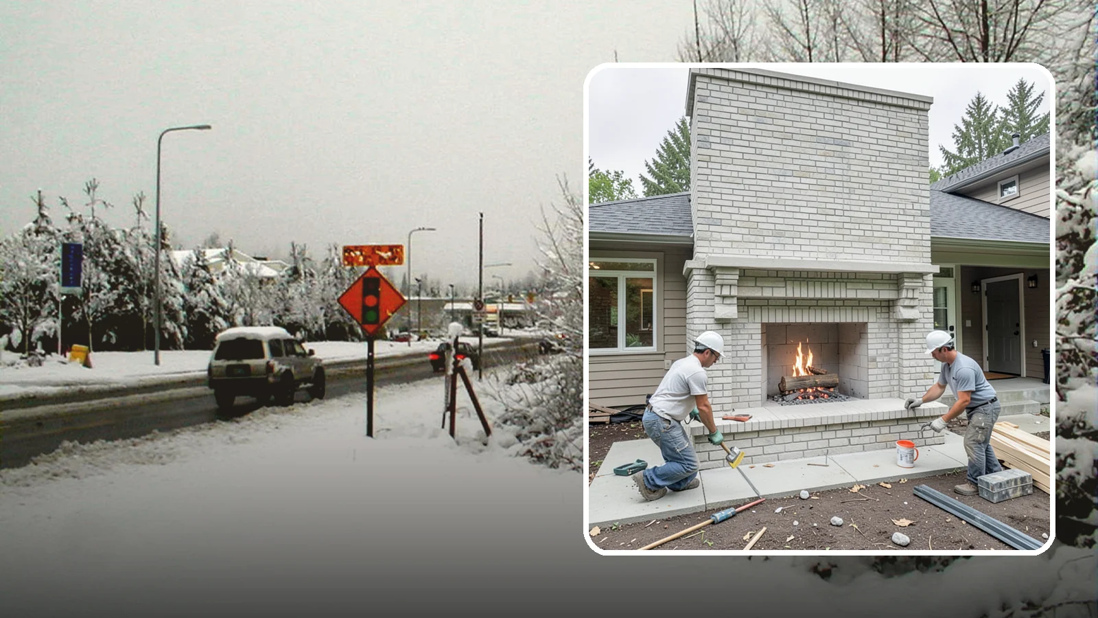 Fireplace Construction in Newcastle, King County, WA - Custom-built fireplaces engineered for safe, code-compliant warmth and lasting appeal.