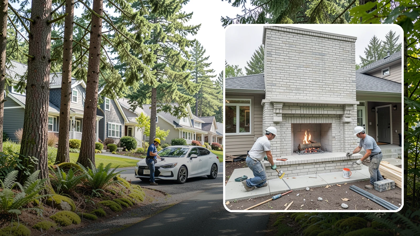 Fireplace Construction in Normandy Park, King County, WA - Custom-built fireplaces engineered for safe, code-compliant warmth and lasting appeal.