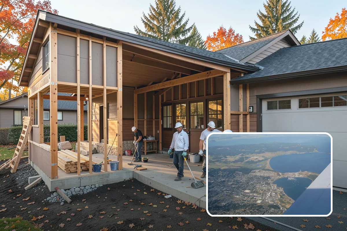 Fireplace Construction in Oak Harbor, Island County, WA - Permitted, code-compliant construction from the ground up