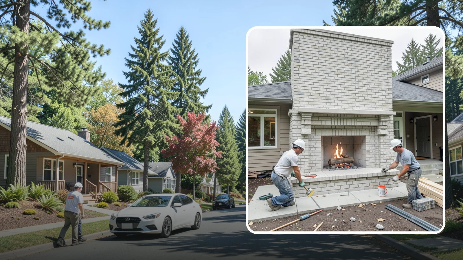 Fireplace Construction in Orting, Pierce County, WA - Custom-built fireplaces engineered for safe, code-compliant warmth and lasting appeal.