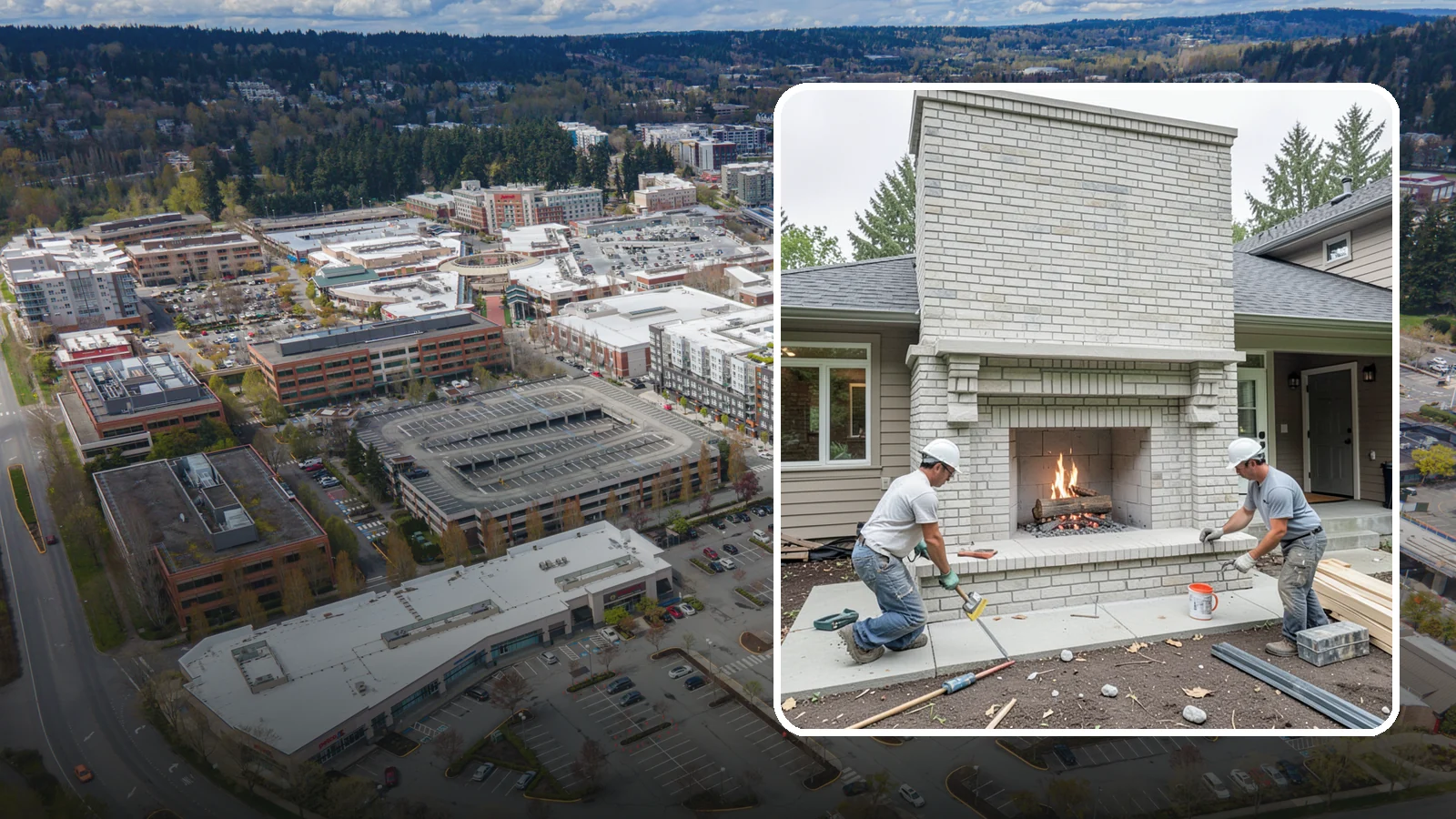 Fireplace Construction in Redmond, King County, WA - Custom-built fireplaces engineered for safe, code-compliant warmth and lasting appeal.
