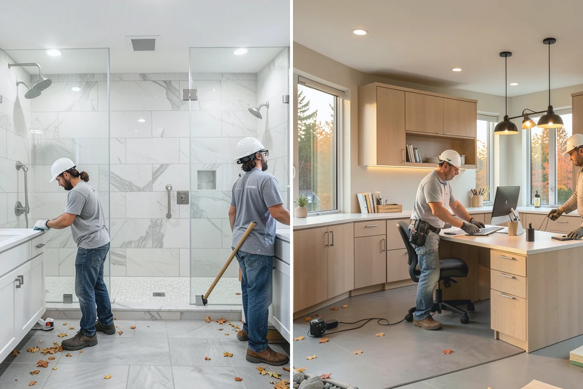 Fireplace Construction in Redmond, King County, WA - Design the fireplace and pull required building permits